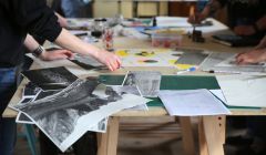 Creativity in full flow at GAADA's first risograph printmaking workshop earlier this month.