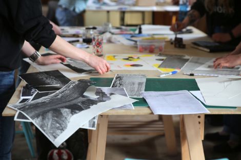 Creativity in full flow at GAADA's first risograph printmaking workshop earlier this month.