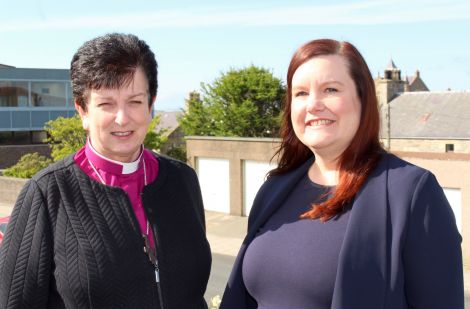 Rt Rev Anne Dyer (left) and Maggie Sandison.