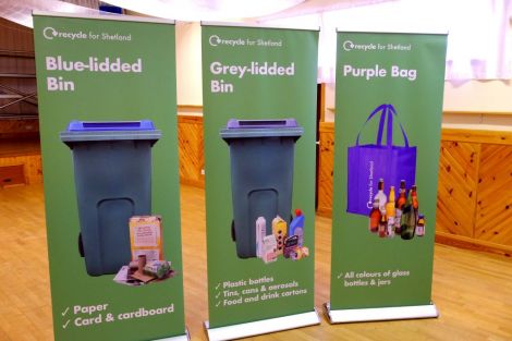 The council's recycling banners