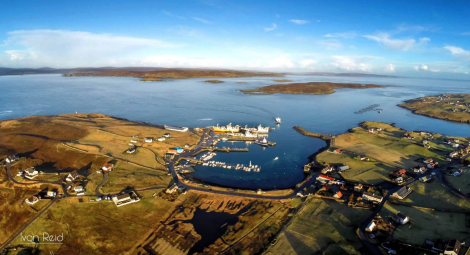 Ivan Reid's photograph of Whalsay.