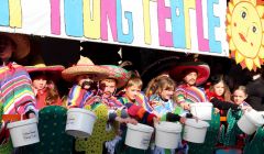 The Year of Young People float. Photo: Chris Cope/Shetland News