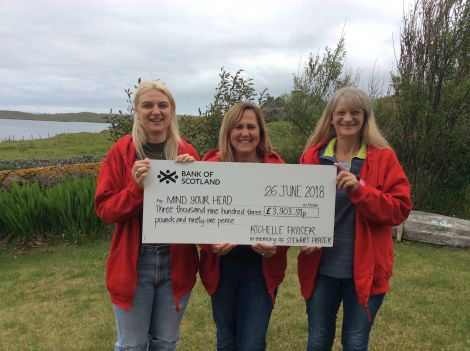 Left to right: Richelle Fraser, Mind Your Head service manager Anouska Civico and Richelle's mum Lynda Fraser.