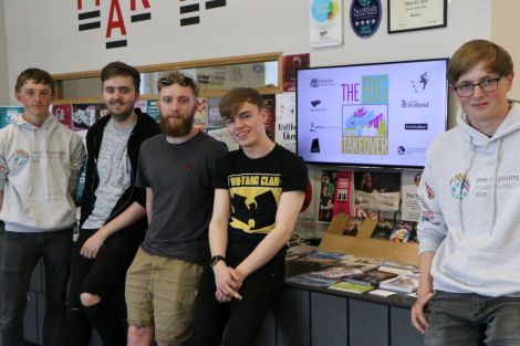 Some of the Big Takeover team (left to right): Stuart Edwards, Stewart Hornal, Jordan Clark, Peter Tomlinson, Sonny Smith.