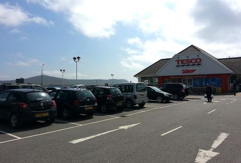 The Tesco store in Lerwick is one of two supermarkets in the town alongside the Co-op.