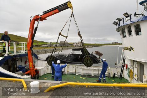 The Morgan 4/4 bound for Fair isle. All photos: Austin Taylor