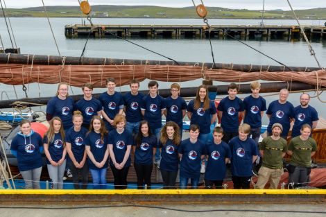 Shetland sail trainees and their mentors