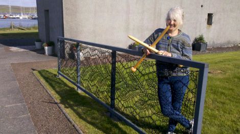 Lace knitting has been attracting a lot of interest recently - especially Anne Eunson's knitted fence at the Shetland Textile Museum in Lerwick.