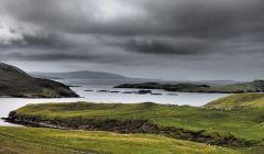 A Shetland salmon farm.