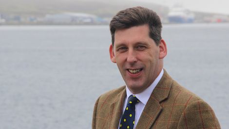 Lord Duncan of Springbank in Lerwick on Thursday. Photo: Hans J Marter/Shetland News