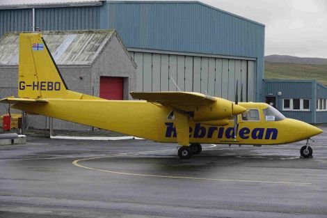 The inter-island flight schedule has been covered by a relief aircraft. Photo: Peter Johnson/Shetland News