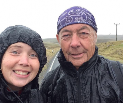 All smiles in Yell despite the wet weather.