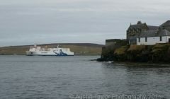 NorthLink's passenger ferry Hjaltland arriving at Lerwick. Photo: Austin Taylor