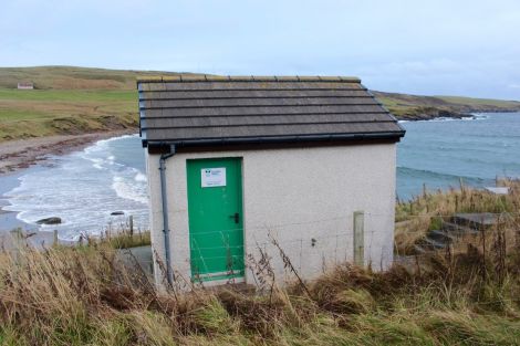 The Gulberwick pumping station. Photo: Shetland News