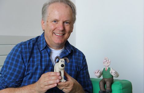 Wallace and Gromit creator Nick Park at Mareel this weekend. Photo: Hans J Marter/Shetland News