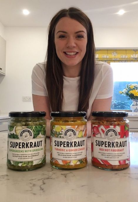 Evonne Morrison with her Superkraut range.