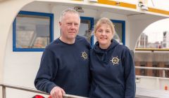 Brian Leask and Marie Fullerton of local tour operator Seabirds and Seals is winning more business following the free Digital Health Check. Photo: Business Gateway Shetland