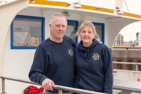 Brian Leask and Marie Fullerton of local tour operator Seabirds and Seals is winning more business following the free Digital Health Check. Photo: Business Gateway Shetland