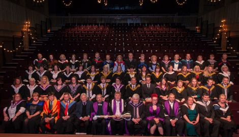 A group picture of the HE graduates. Photo: Ben Mullay