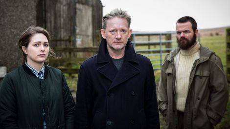 Alison O’Donnell, Douglas Henshall and Stephen Walters. Photo: BBC