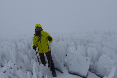 Walking through the Ratzel Glacier: 'something out of a story book'.