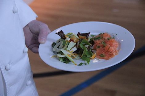 One of the dishes prepared during the cooking challenge. 