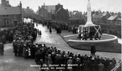 Unveiling the Shetland War Memorial at Hillhead, 6 January 1924. Photo: R. Ramsay/ Shetland Museum and Archives