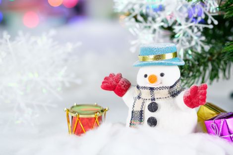 Christmas snowman decoration