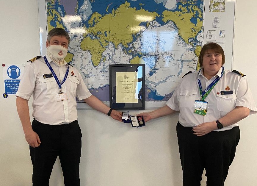 Coastguard Operations Pair Recognised For Long Service Shetlan