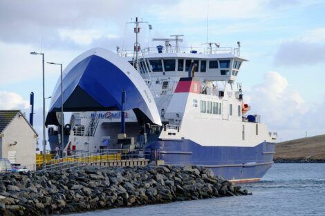 SIC ferry Dagalien at the Toft terminal.