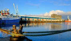 The new Scalloway fish market. Supporting Shetland's indigenous industries is a key part of the council's economic development remit. Photo: Shetland Islands Council.