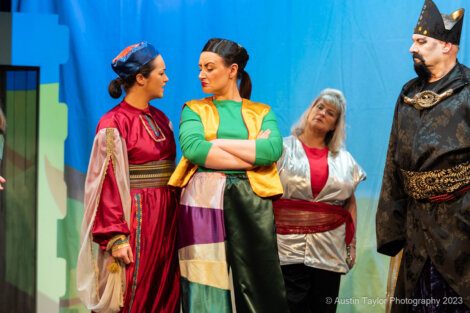 A group of women in clothing.