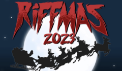 Rifmmas 2022 logo with santa claus in a sleigh.