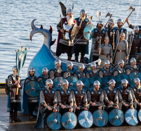 A group of people on a boat.