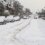 A street covered in snow.