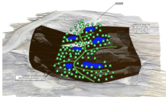 Illustration of proposed tree planting areas to enhance biodiversity and landscape.