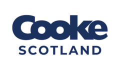 Logo of Cooke Scotland in dark blue text on a white background. "Cooke" is in large, bold letters above "Scotland" in smaller, uppercase letters.