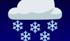 An illustration of a cloud with falling snowflakes and the text "flukkra" beneath it. A small logo with a bird and the text "I HEAR DEE" appears in the corner.