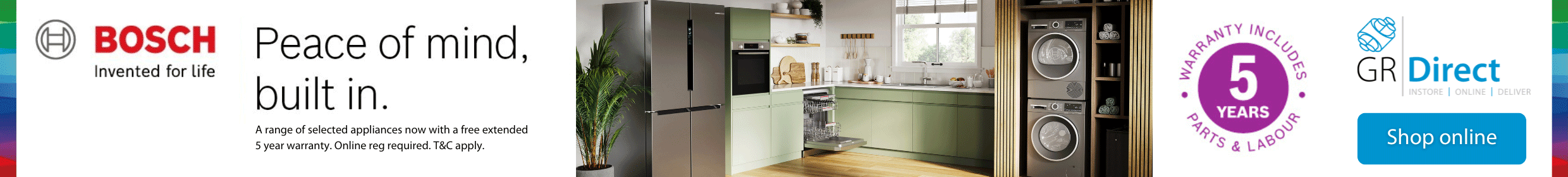 GR Direct - Bosch - Peace of mind, built in.