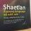 A book titled "Shaetlan: A young language wi aald røts" by Viveka Velupillai & Roy Mullay is displayed upright on a wooden surface.