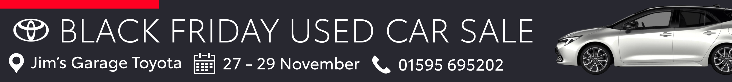 Jim's Garage - Black Friday used car sale