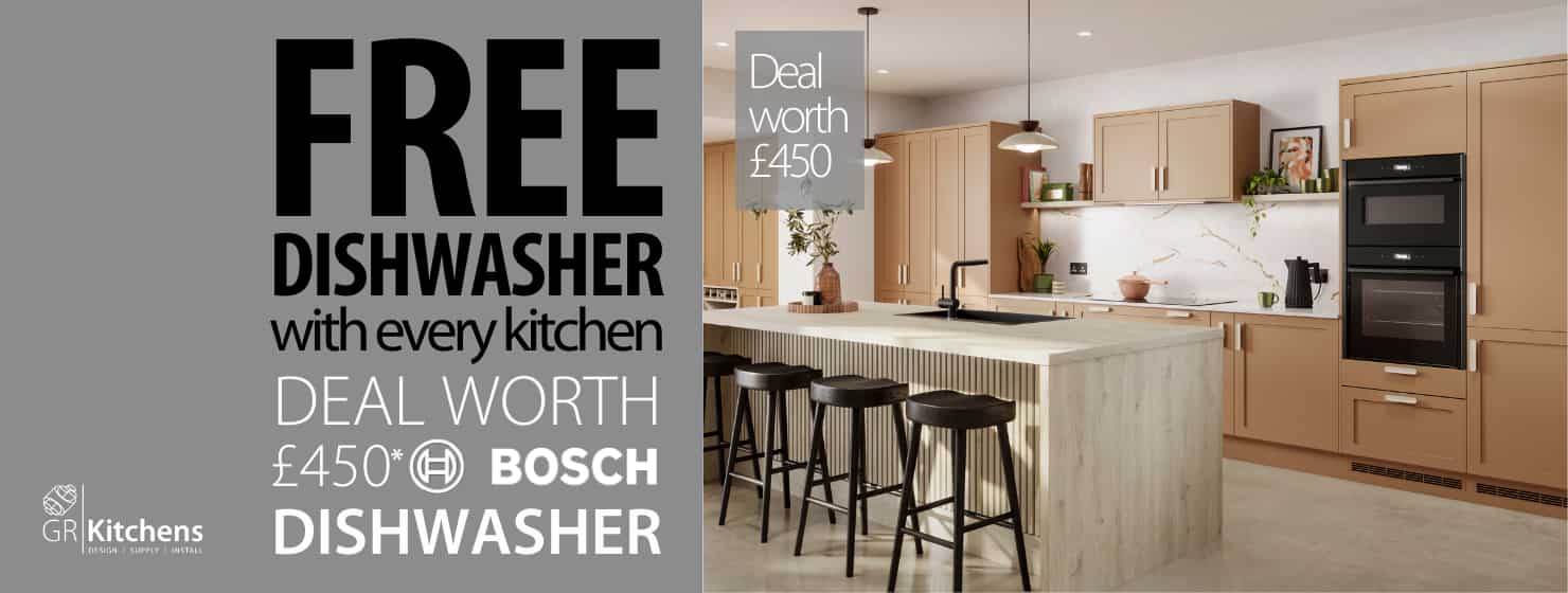 GR Kitchens - Free dishwasher with every kitchen