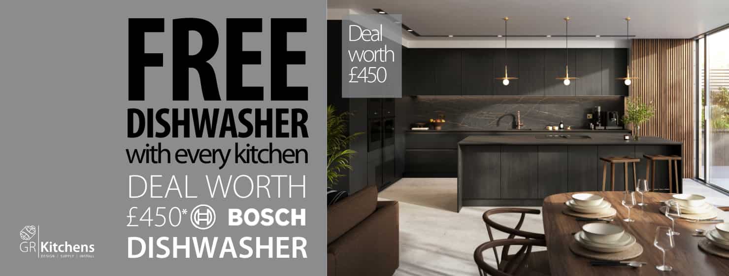 GR Kitchens - Free dishwasher with every kitchen