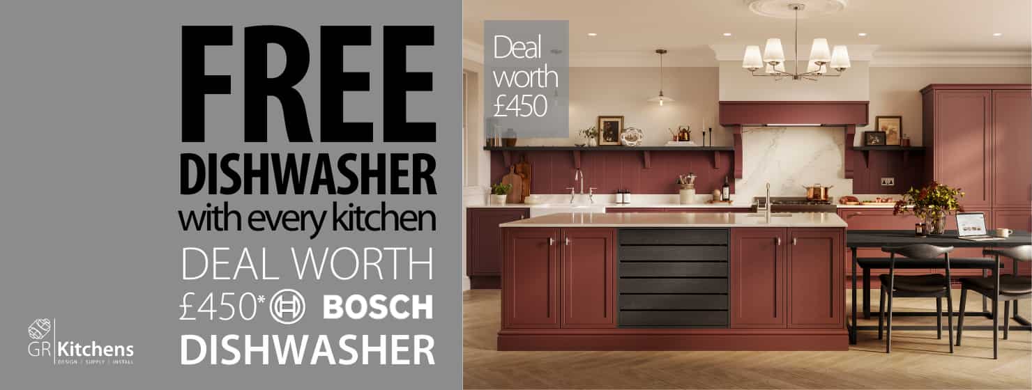 GR Kitchens - Free dishwasher with every kitchen