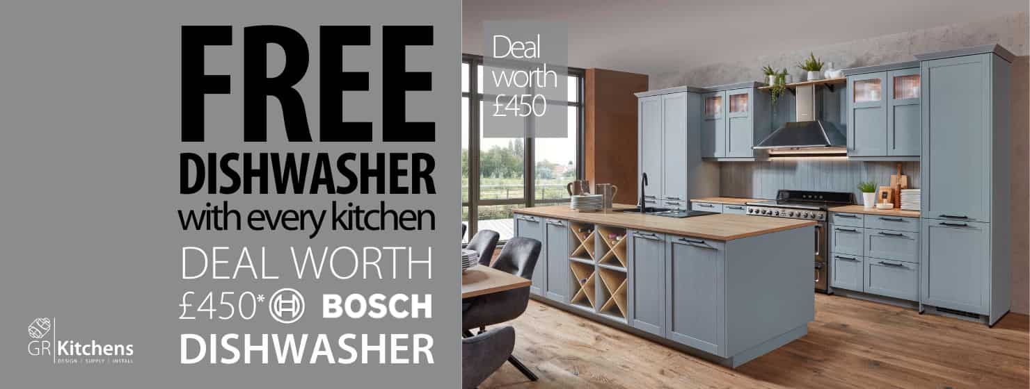 GR Kitchens - Free dishwasher with every kitchen
