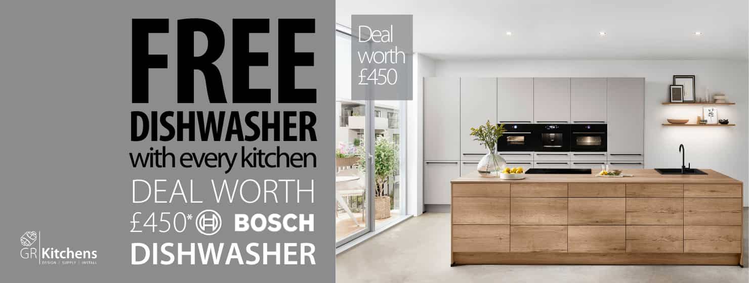 GR Kitchens - Free dishwasher with every kitchen