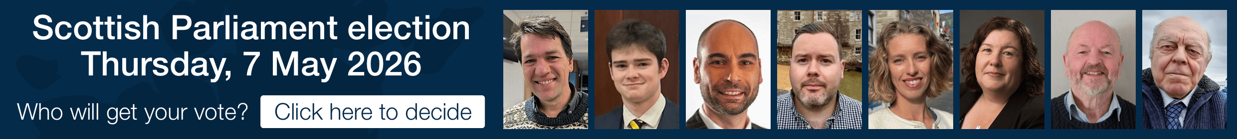 Who will get your vote? Election 2026