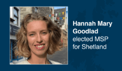 Hannah Mary Goodlad elected MSP for Shetland